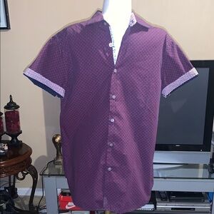 Men's Purple Short Sleeve Shirt